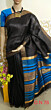 Bhagalpuri Tussar Stripe Dupion   Silk Saree