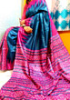 Name Screen Print Ghicha Silk Saree