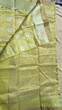 Chanderi Handloom Saree Pista 6.25 mtr Silk