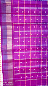 Gadwal Silk Saree | Purple