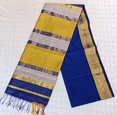Maheshwari Handloom Saree Blue 6.25 Silk Cotton